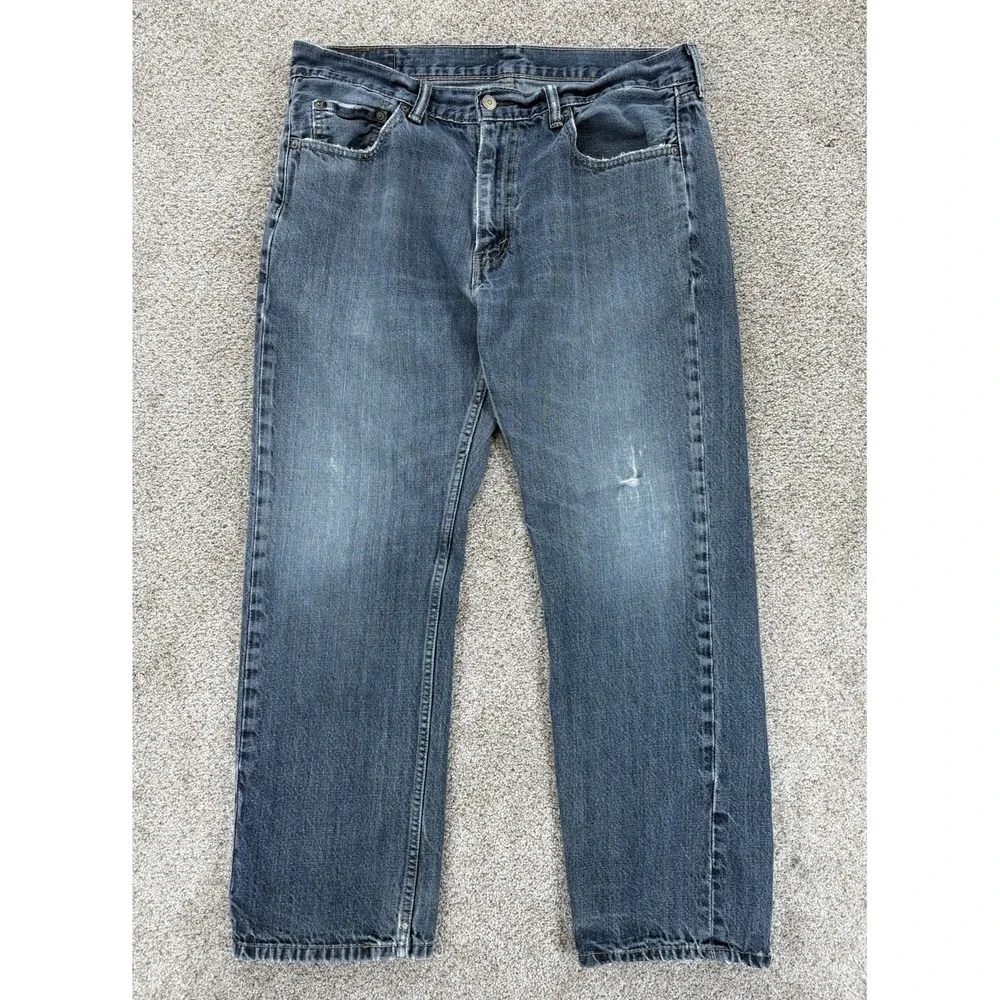Levis 559 Jeans Mens 36x31* Blue Relaxed Straight Workwear Loose Soft Distressed